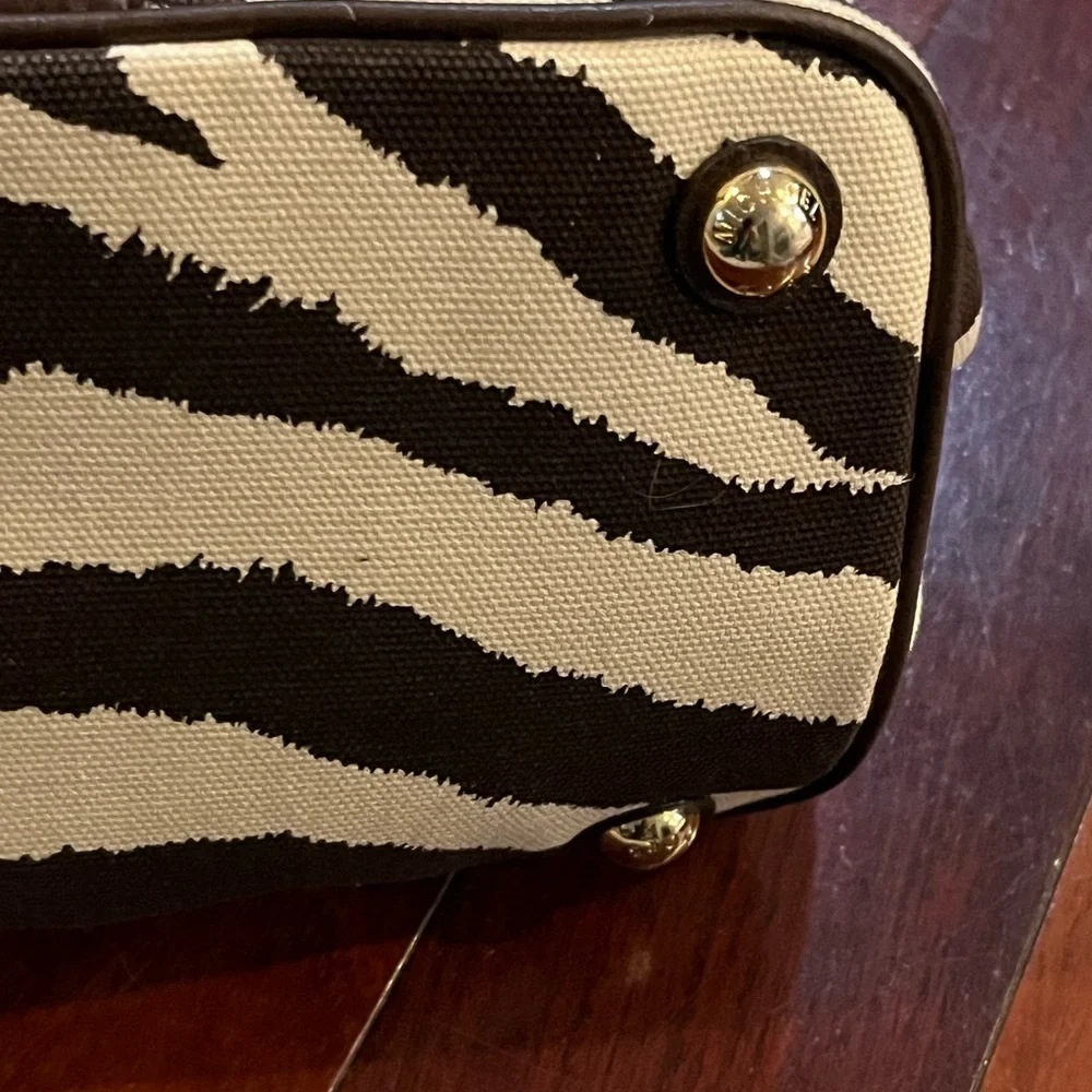 Michael Kors Zebra Print Tote - Brown and Cream - Picture 5 of 5